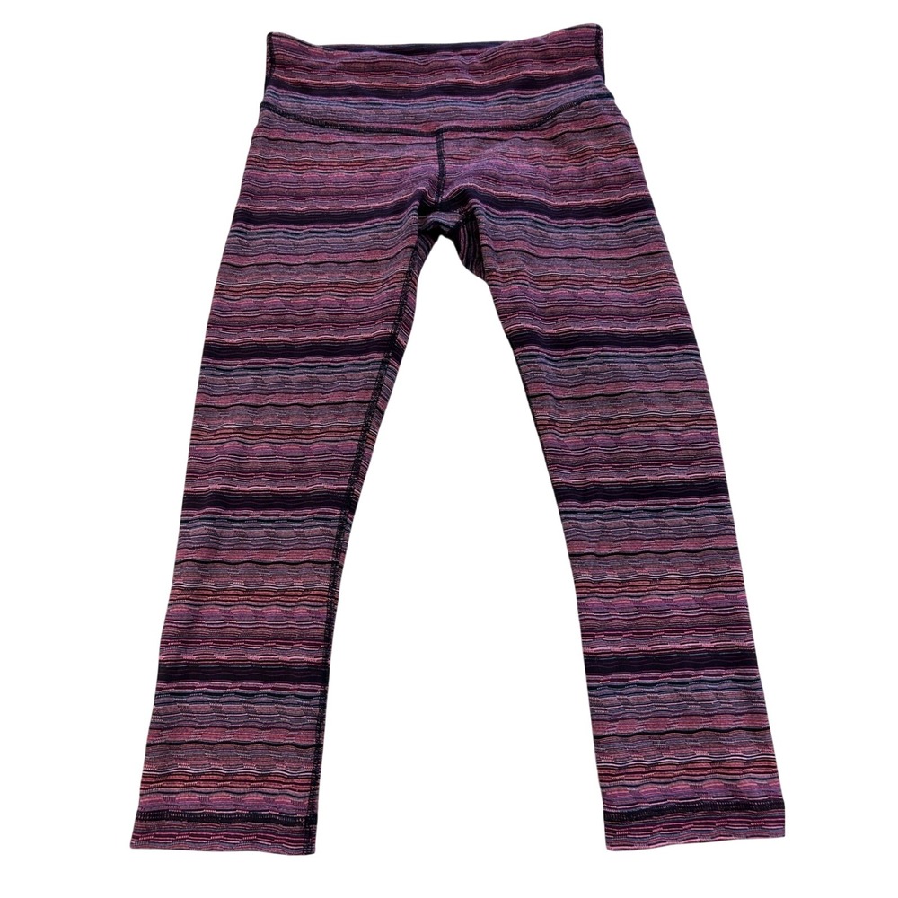 Lululemon Wunder Under Crop III athletic‎ pants space dye sz 6 
Athleisure Run
